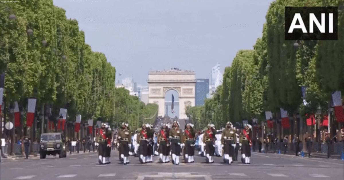 ‘Sare Jahan Se Accha’ rents Paris air as Indian contingent marches at Bastille Day Parade